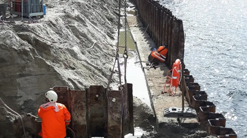Millionensteg in Wilhelmshaven: small jobs are important, says NPorts (Photo: Thieling-Bau)