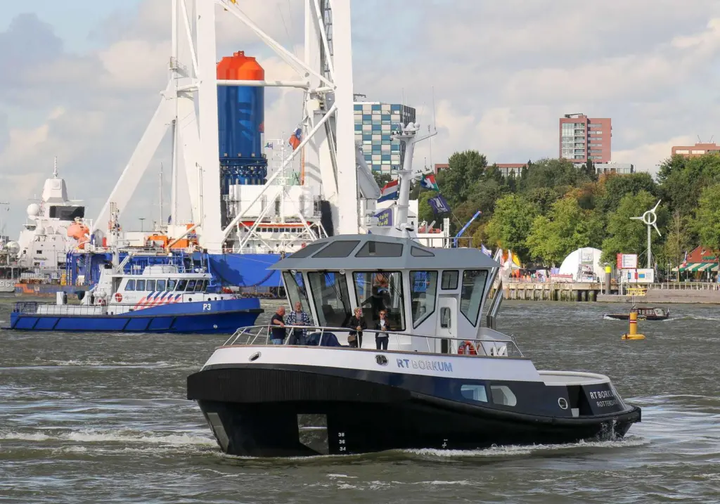 'RT Borkum' is becoming familiar with remote and autonomous sailing trials (Peter Barker)