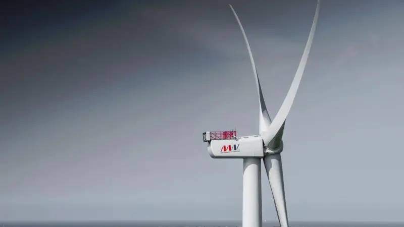 This first V164-9.5mW turbine was installed at the installation harbour in Rotterdam