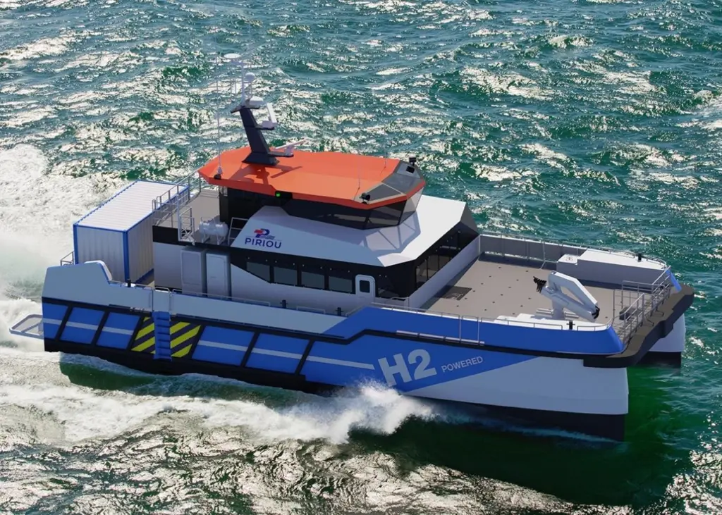 H2 low emission CTV (Image: Piriou)