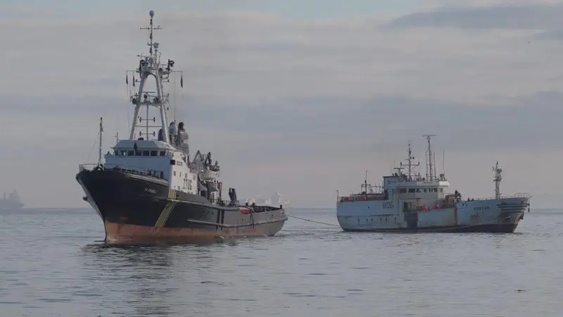 'SA Amandla's' rescue tow involved a 4,220 mile round trip lasting 25 days (AMSOL)