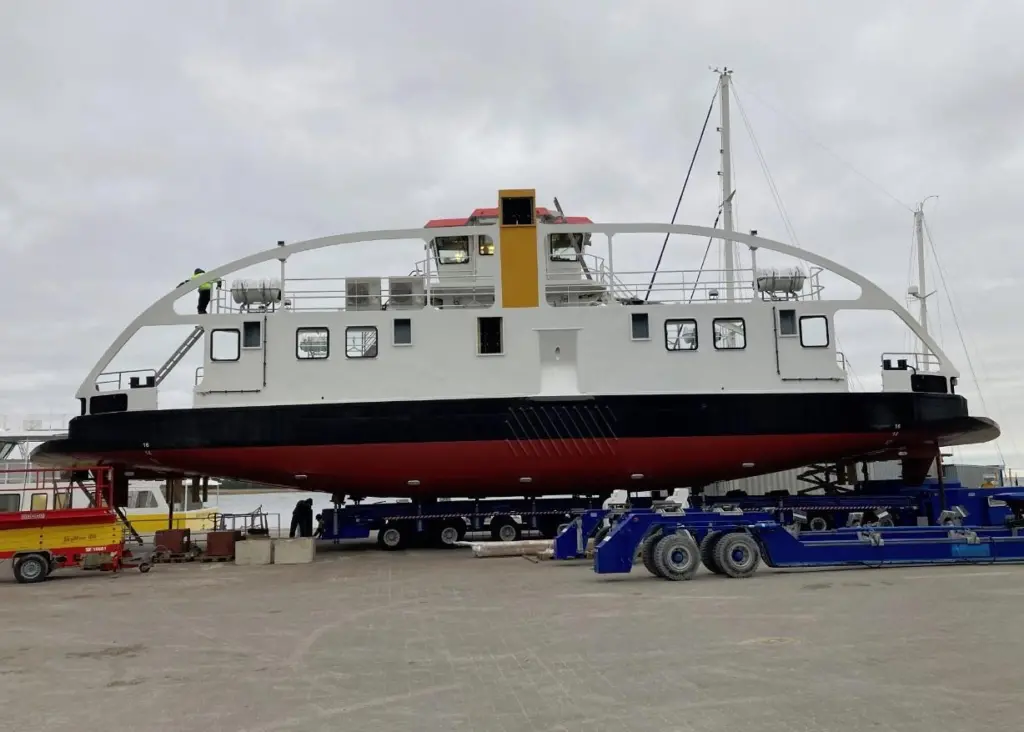 First of the hybrids at Baltic Workboats Shipyard, Estonia