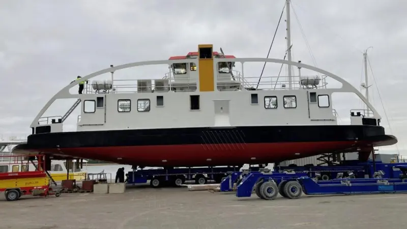 First of the hybrids at Baltic Workboats Shipyard, Estonia