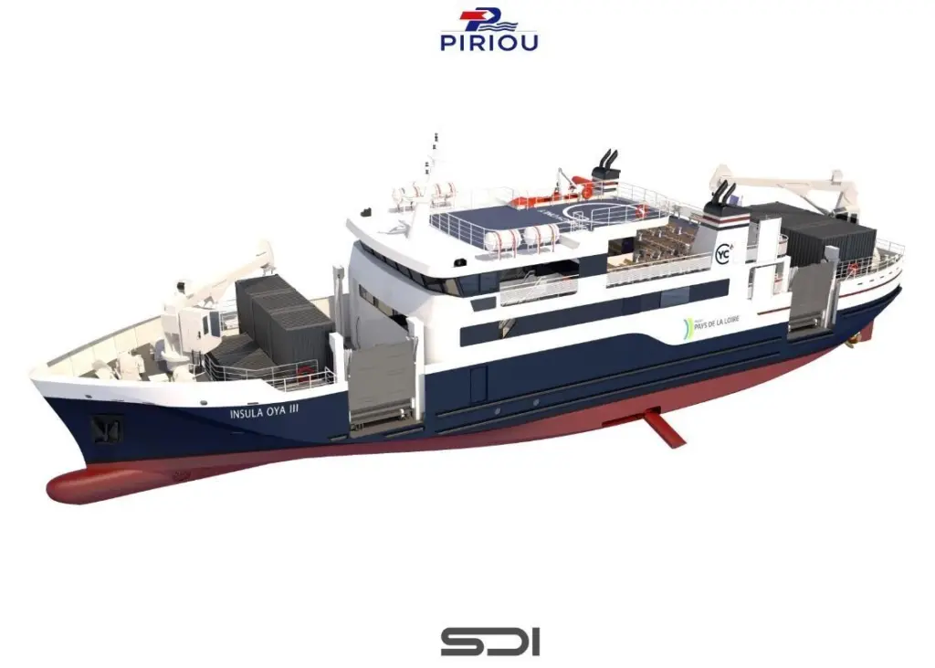 It will be built on a Piriou design in collaboration with the Nantes-based naval architecture design office Stirling Design International