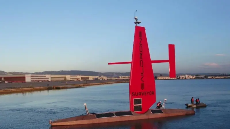 The latest version of Saildrone is 22m (72ft) long