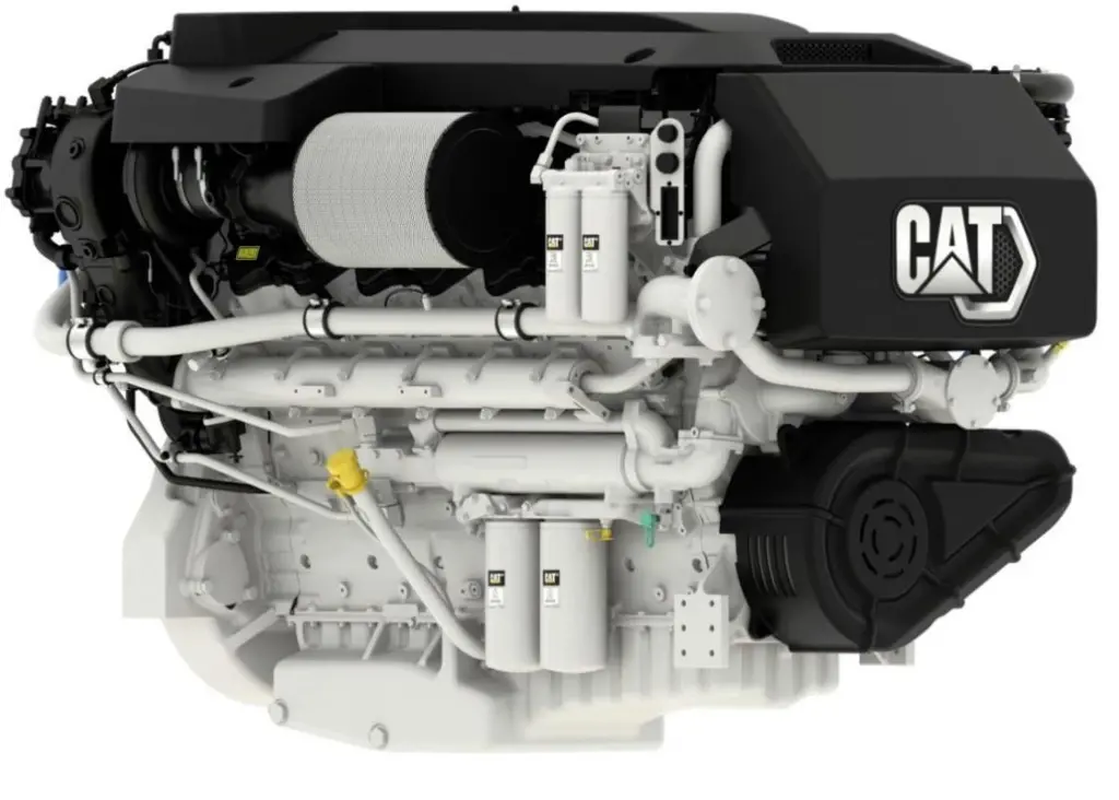 Much of the increase in power output for the C32B has been achieved by fitting a new turbo-charging suystem