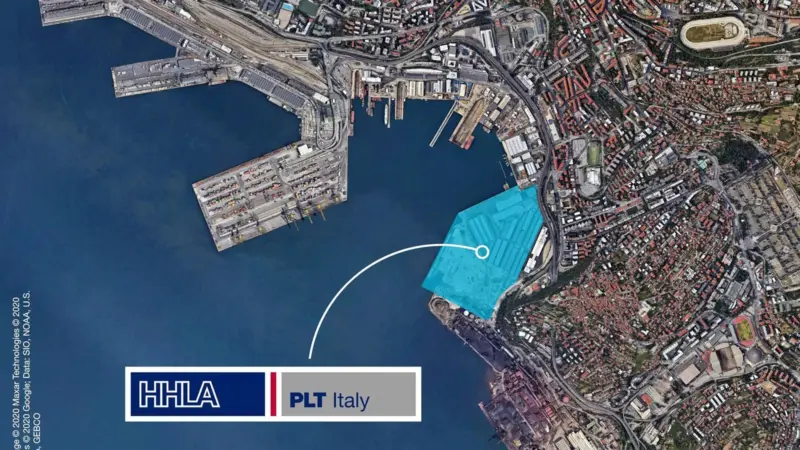 The multi-function terminal in Trieste will operate under the name HHLA PLT Italy (Photo: © 2020 Maxar Technologies © 2020 TerraMetrics © 2020 Google; Data: SIO, NOAA, U.S. NAVY, NGA, GEBCO)