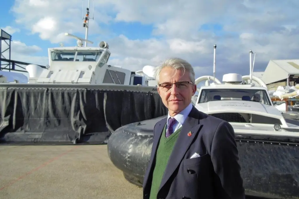 Griffon Hoverwork Sales and Marketing director, Nick MacLeod-Ash