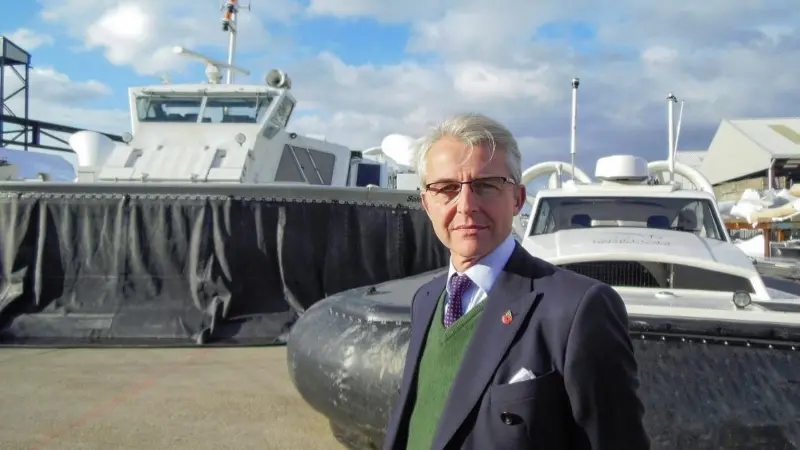 Griffon Hoverwork Sales and Marketing director, Nick MacLeod-Ash