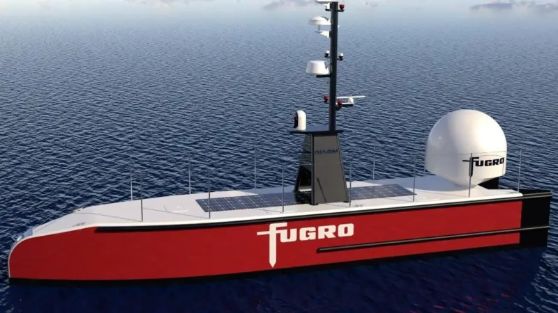 Fugro’s Blue Essence uncrewed surface vessel (Image: Fugro)