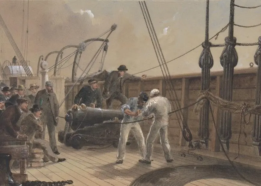 A coin was embedded into the world’s first transatlantic cable (Image: https://www.metmuseum.org/art/collection/search/383823)