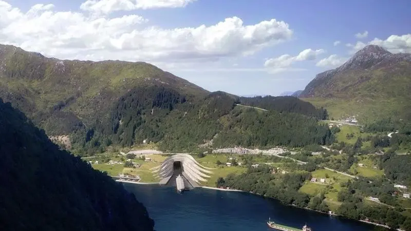 The tunnel will allow ships to bypass the exposed and dangerous waters of the Stadthavet Sea