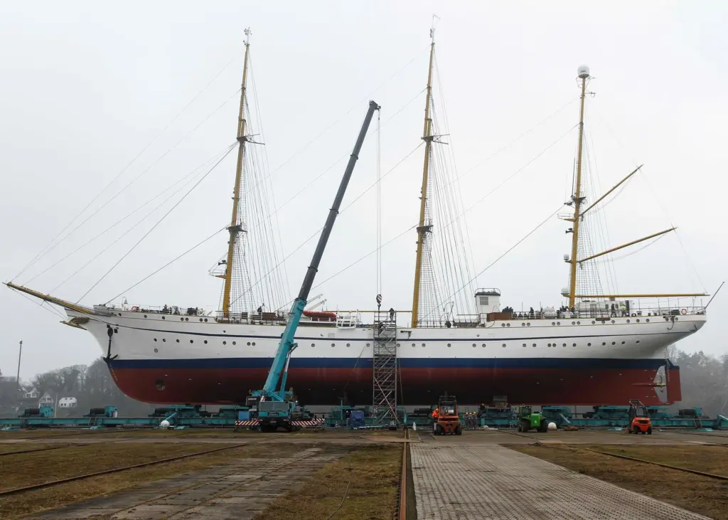 Gorch Fock, just one of three veteran sail and motor ships restored in Germany (Photo: Leon Rodewald  PIZ Marine)