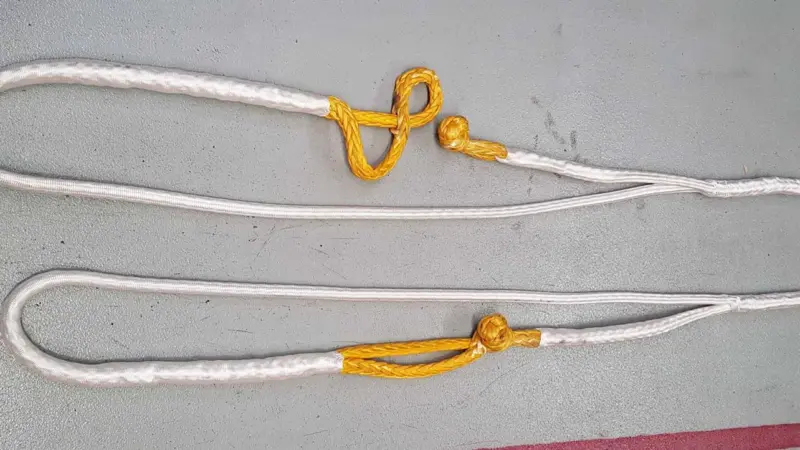 The Lankoloop towline connection eliminates the need for other hardware (Lankhorst Ropes)