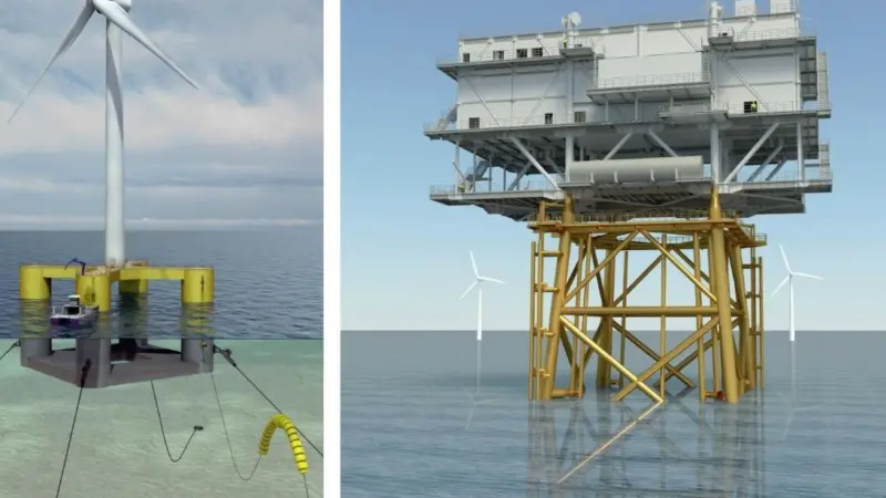 The future of offshore wind power lies in the design of new floating offshore substations
