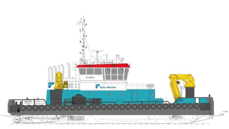 Acta Marine says Coastal Crown will be ‘a future proof asset on the international workboat market’
