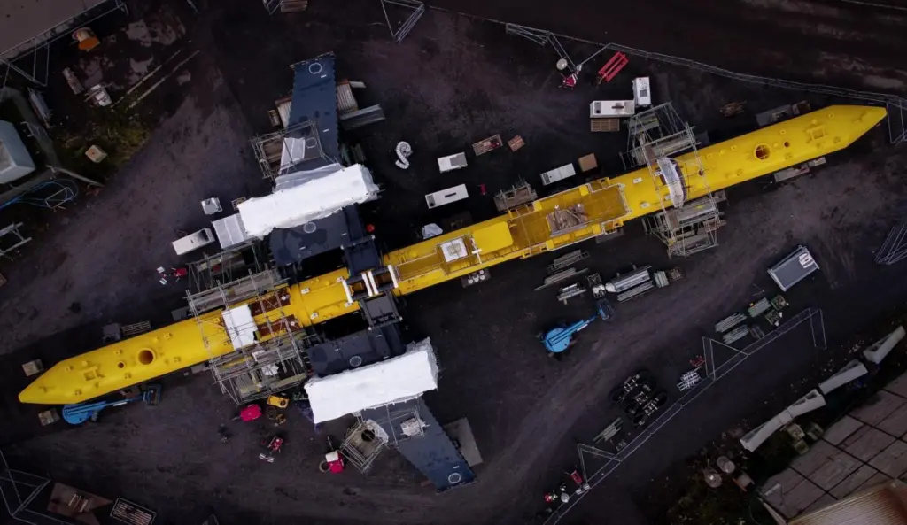 The O2 turbine started construction in the second half of 2019