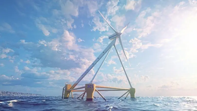 X1 Wind's floating wind platform