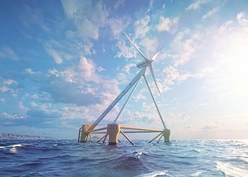 X1 Wind's floating wind platform