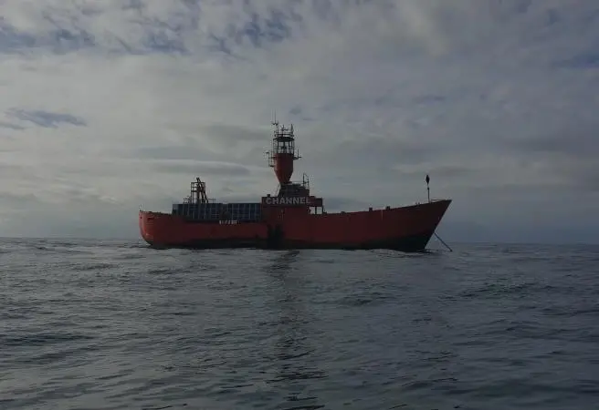 'Channel Lightvessel' as seen on an unsuitable day for photography