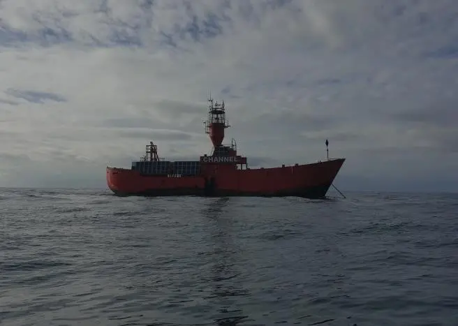 'Channel Lightvessel' as seen on an unsuitable day for photography