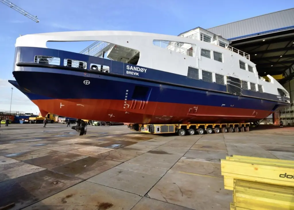 'Sandøy' is the first fully electric ferry for the Norwegian operator Brevik Fergeselskap