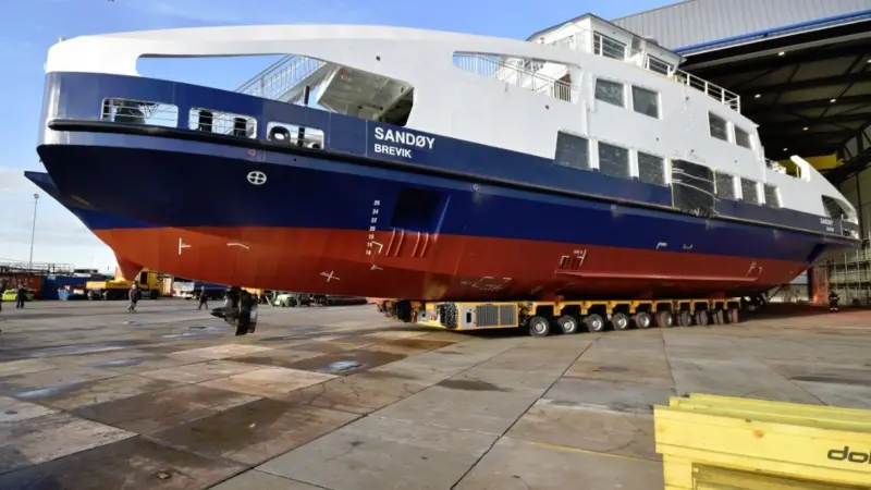 'Sandøy' is the first fully electric ferry for the Norwegian operator Brevik Fergeselskap