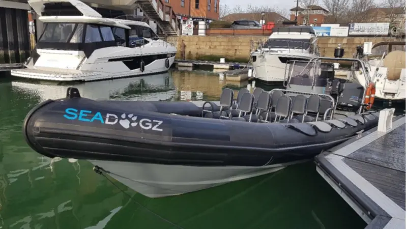 Commercially operated high speed passenger rigid inflatable boat ‘Seadogz’