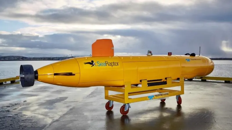 The SeaRaptor 6000 AUVs will be equipped with the latest Kraken MinSAS 120 Synthetic Aperture Sonar