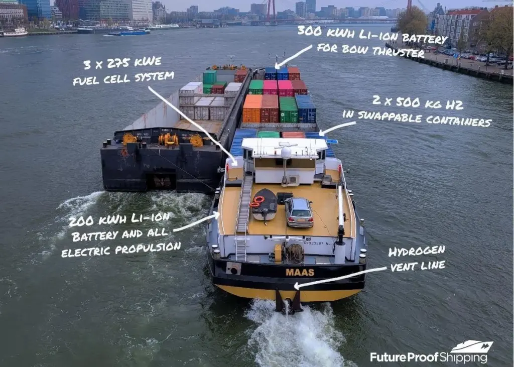 Nedstack will supply the fuel cell stacks for each of the fuel cell units as part of their co-development partnership for inland navigation