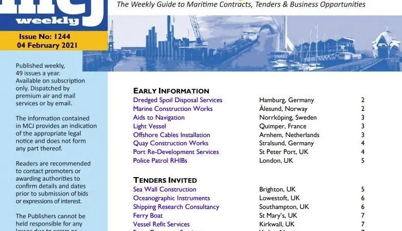 MCJ is a weekly, subscription business bulletin