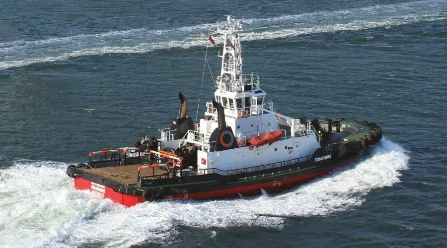 Japanese-built 'Strathdee' and 'Strathdon' have both had machinery overhauls by Royston (Caledonian Towage)