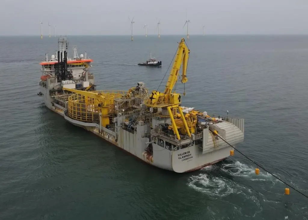 Jan De Nul Group’s Cable Laying Vessel 'Willem de Vlamingh'
