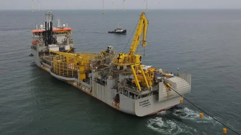 Jan De Nul Group’s Cable Laying Vessel 'Willem de Vlamingh'