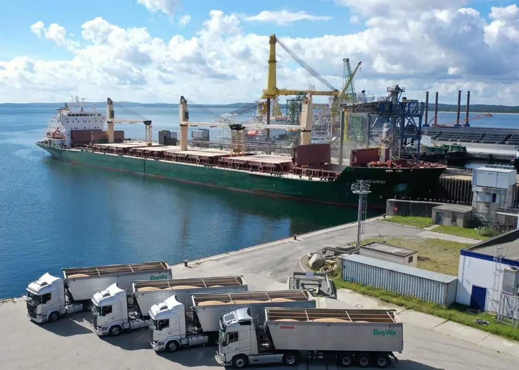 Mukran: aiming for the number one spot in agri-handling on the German Baltic. Photo BayWa AG