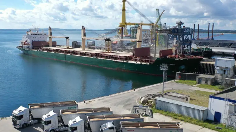 Mukran: aiming for the number one spot in agri-handling on the German Baltic. Photo BayWa AG