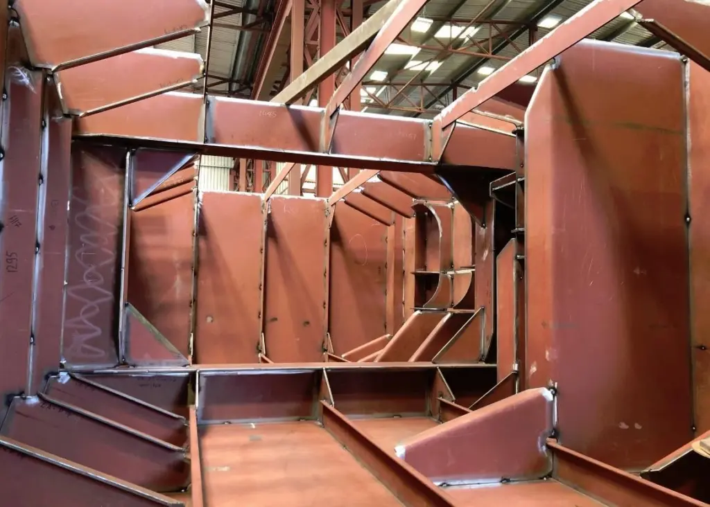 Build of the pontoons commenced at the beginning of March 2021