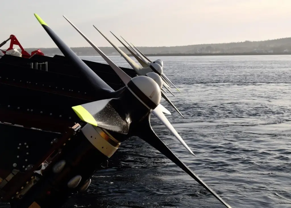 The firm’s unique turbine design consists of a fixed pitch rotor engineered from carbon-fibre