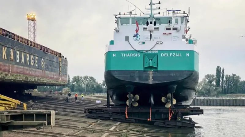 The general cargo vessel 'M/V Tharsis' with FluidicAL technology