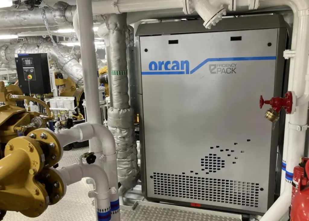The Orcan efficiency PACK on one of the dredgers