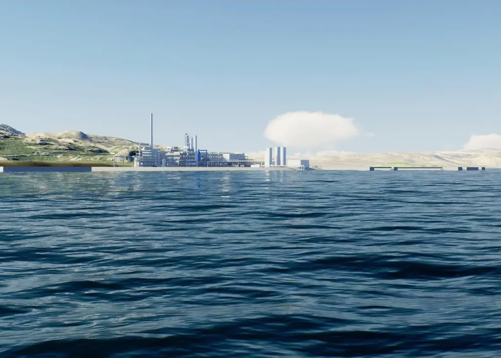 An artist impression of the Barents Blue facilities