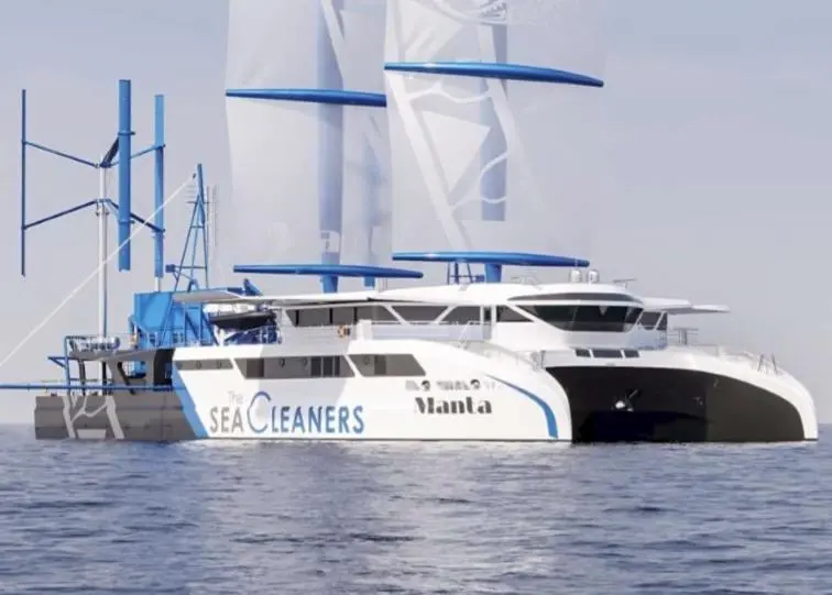 The SeaCleaners plan to set up a centre of expertise dedicated to the construction of pioneering ship 'Manta'