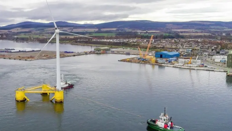WindFloat 2MW unit at Invergordon