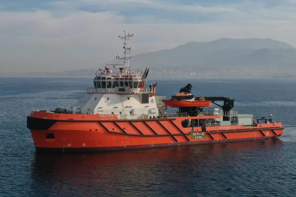 Uzmar Shipyard has delivered the multipurpose 'Koc Al Zour' to Kuwait Oil Company (RAL)