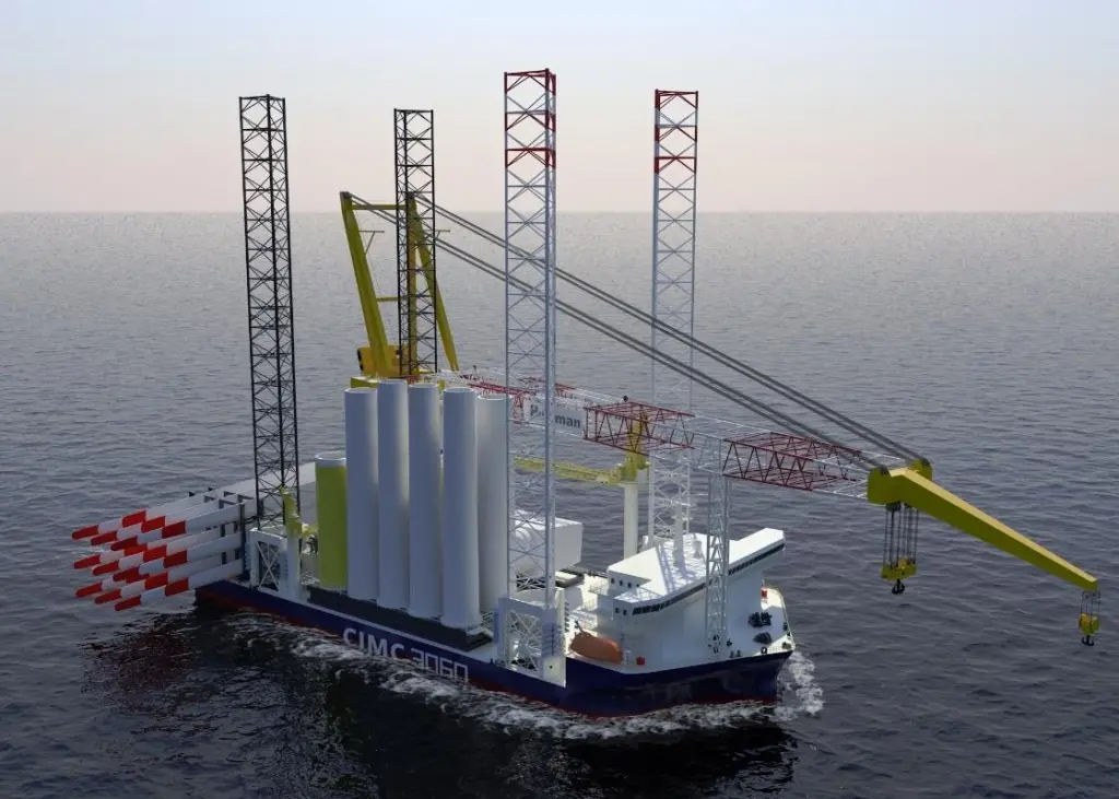 The next generation model 3060-WTIV series vessel  is designed to work in the North Sea and other European areas