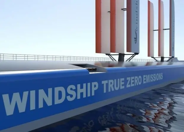 Windship claims that they can produce all the power required to sail an 80,000 DWT ship
