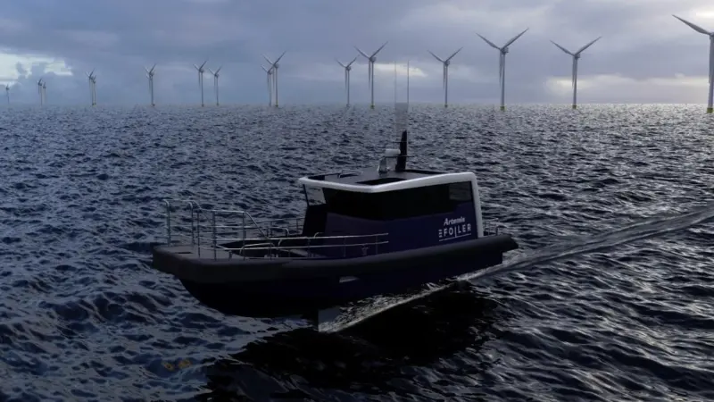 A confusingly dark artists impression of a potential CTV eFoiler