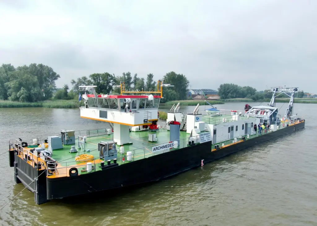 Finally in service: the impressive  Archimedes has a range of diving support skills.  (Photo GDWS)