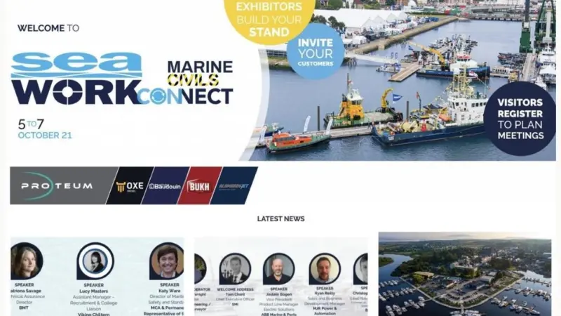 Seawork Connect and Seawork Connect Marine Civils run from 5th to 7th October