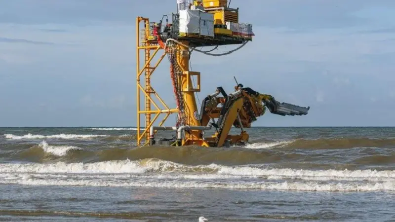 Sunfish trenching vehicle